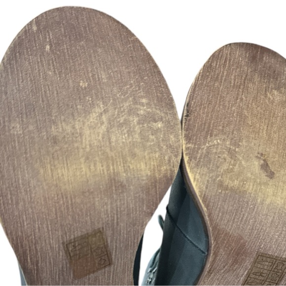 Jeffrey Campbell Ibiza Last Bradley Heeled Ankle Boot Dark Gray Green EUC Size 8 - Picture 5 of 10